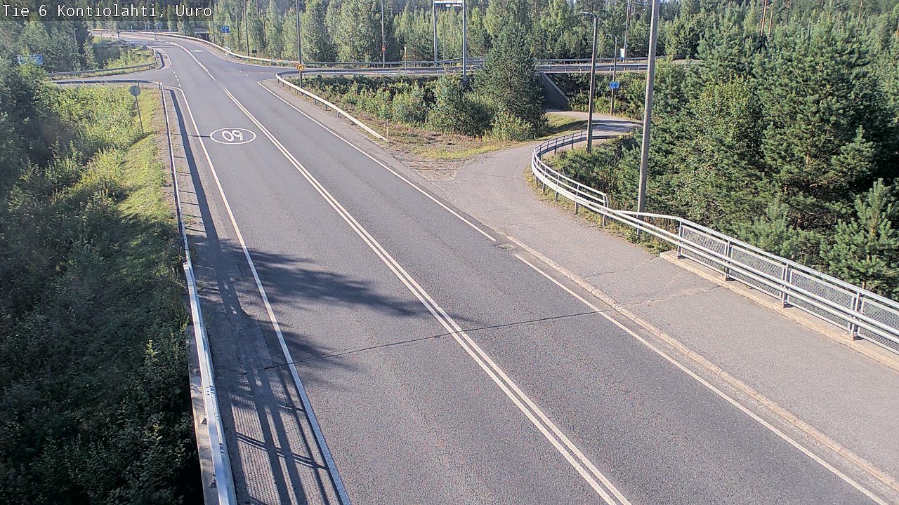 Weather Camera Image Road 6 Kontiolahti, Uuro, Kontiolahti, Pohjois-Karjala