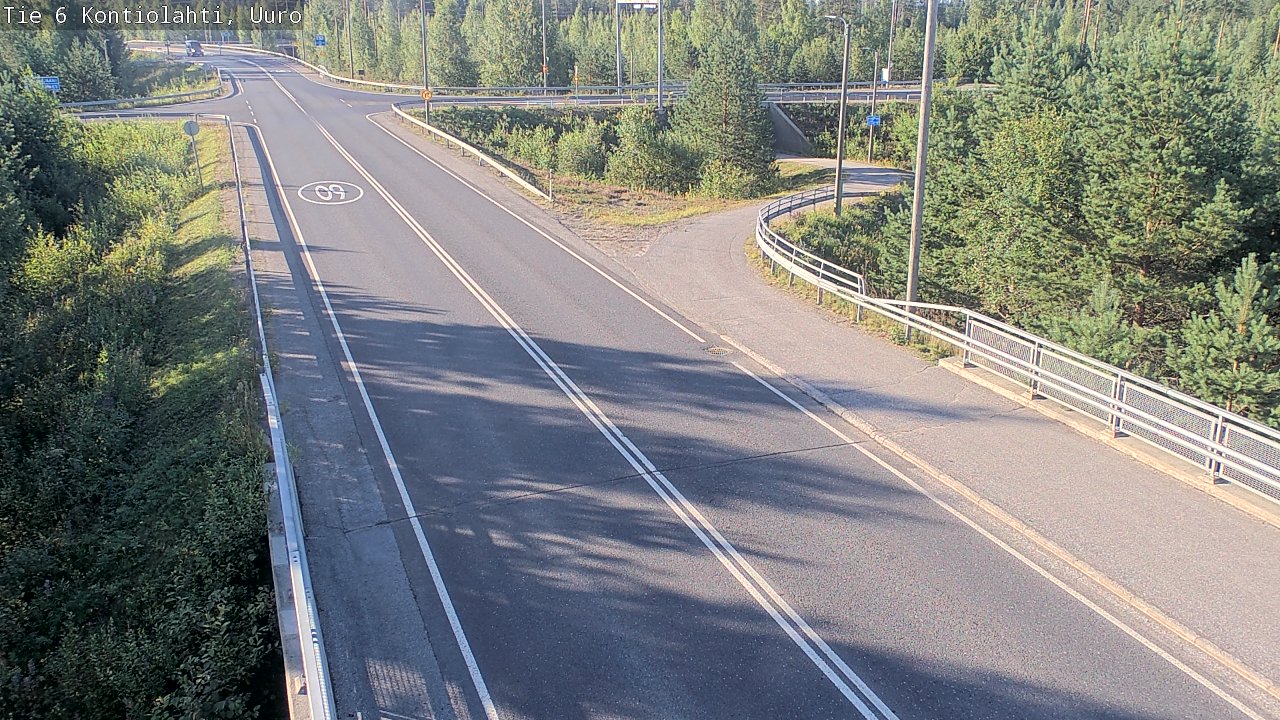 Weather Camera Image Road 6 Kontiolahti, Uuro, Kontiolahti, Pohjois-Karjala