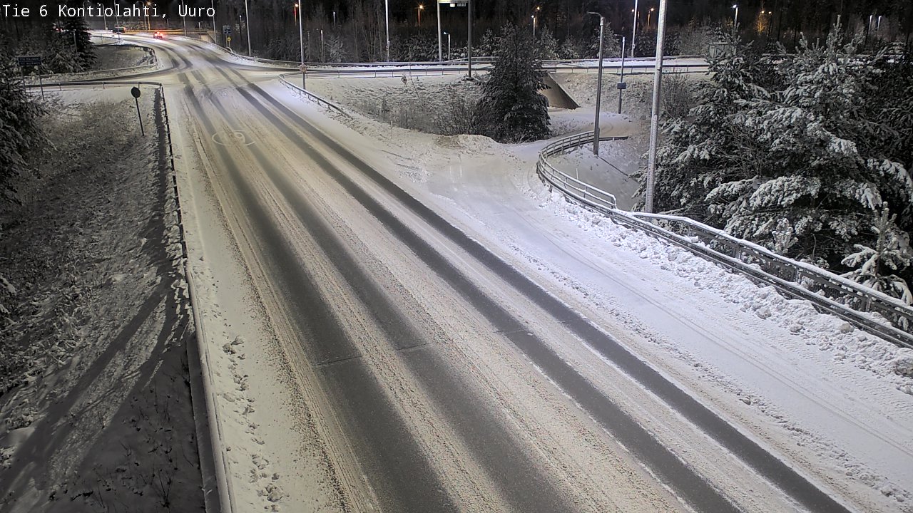 Weather Camera Image Väg 6 Kontiolax, Uuro, Kontiolahti, Pohjois-Karjala