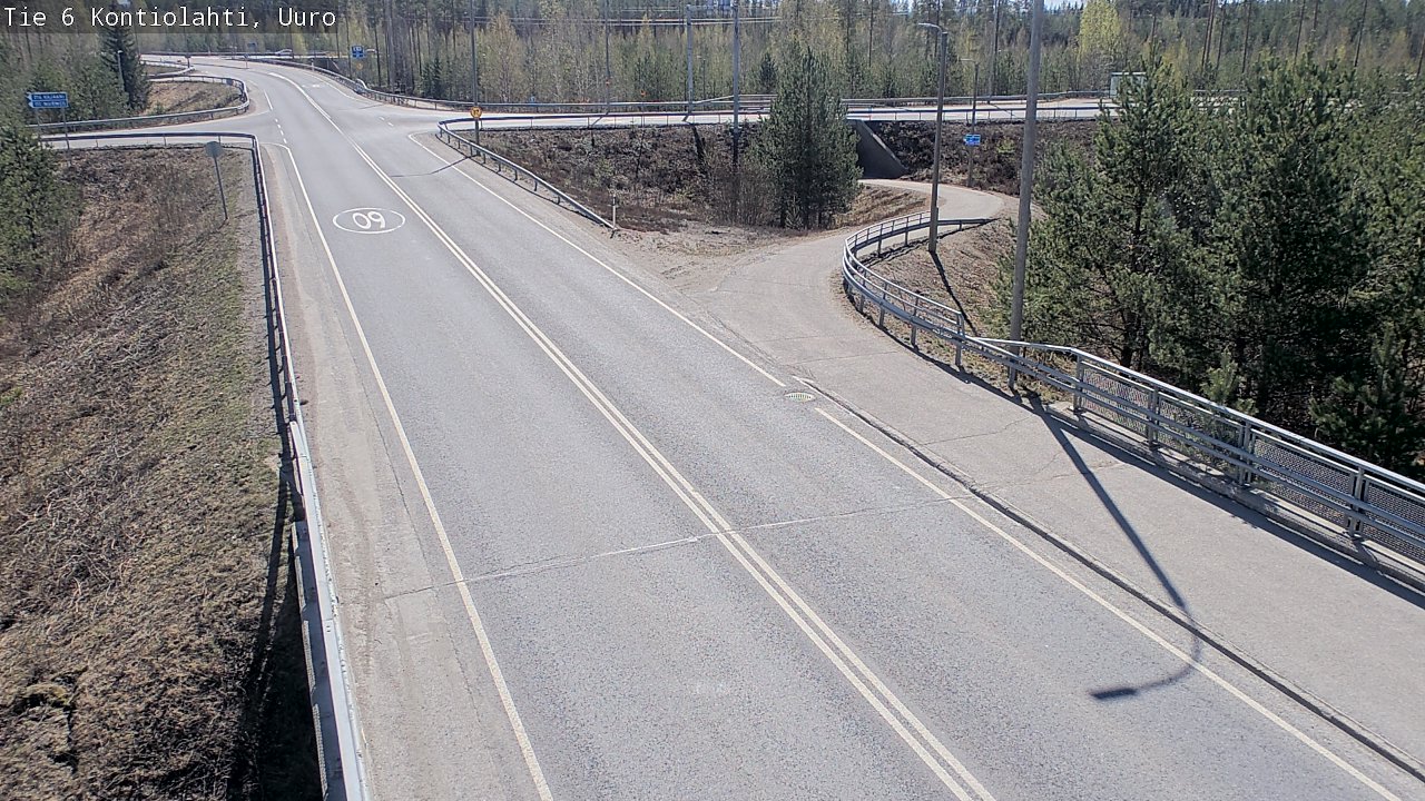 Weather Camera Image Väg 6 Kontiolax, Uuro, Kontiolahti, Pohjois-Karjala