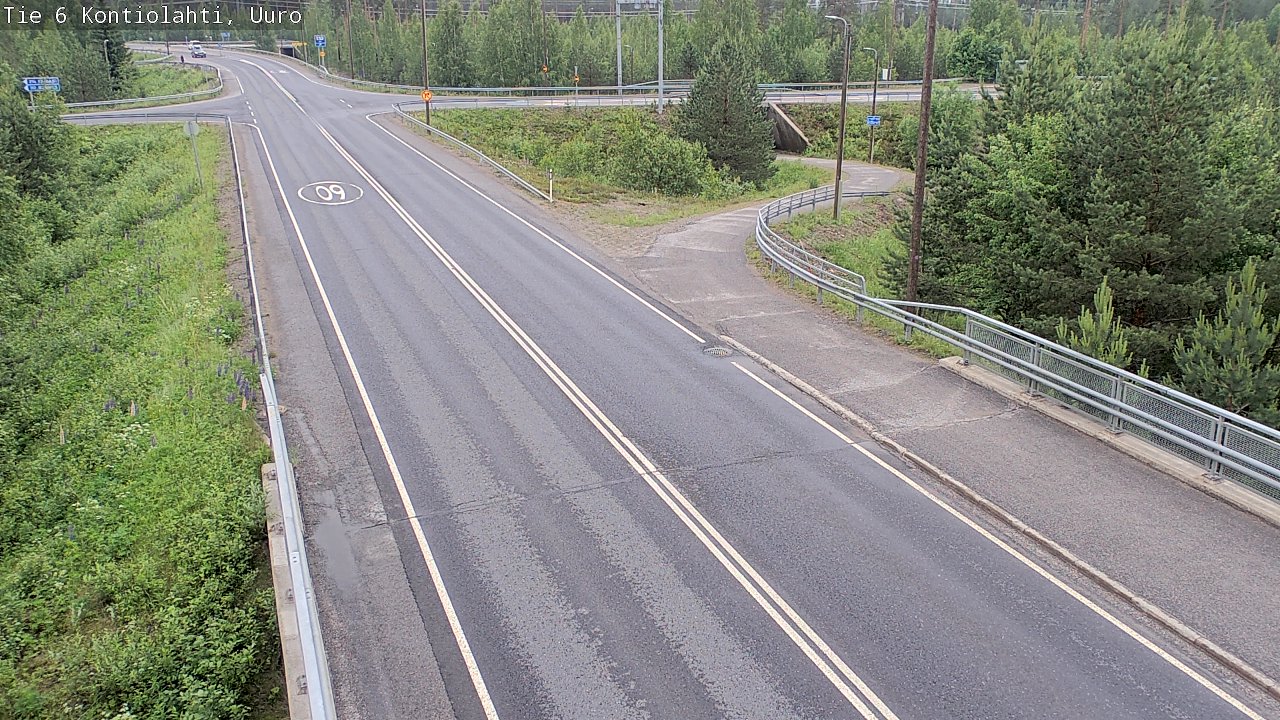 Weather Camera Image Väg 6 Kontiolax, Uuro, Kontiolahti, Pohjois-Karjala