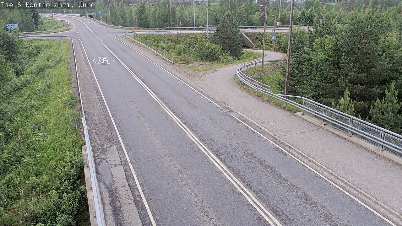 Weather Camera Image Väg 6 Kontiolax, Uuro, Kontiolahti, Pohjois-Karjala