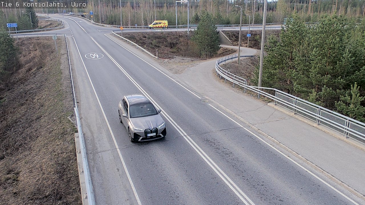 Weather Camera Image Road 6 Kontiolahti, Uuro, Kontiolahti, Pohjois-Karjala