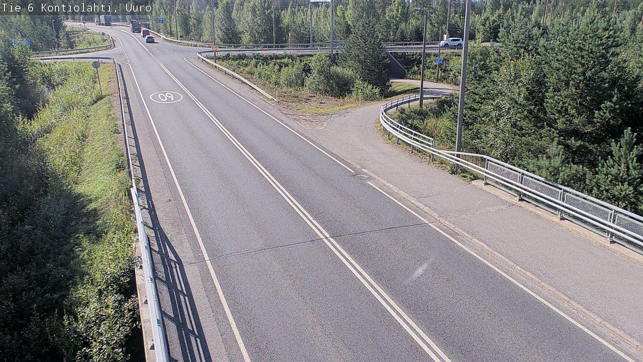 Weather Camera Image Road 6 Kontiolahti, Uuro, Kontiolahti, Pohjois-Karjala