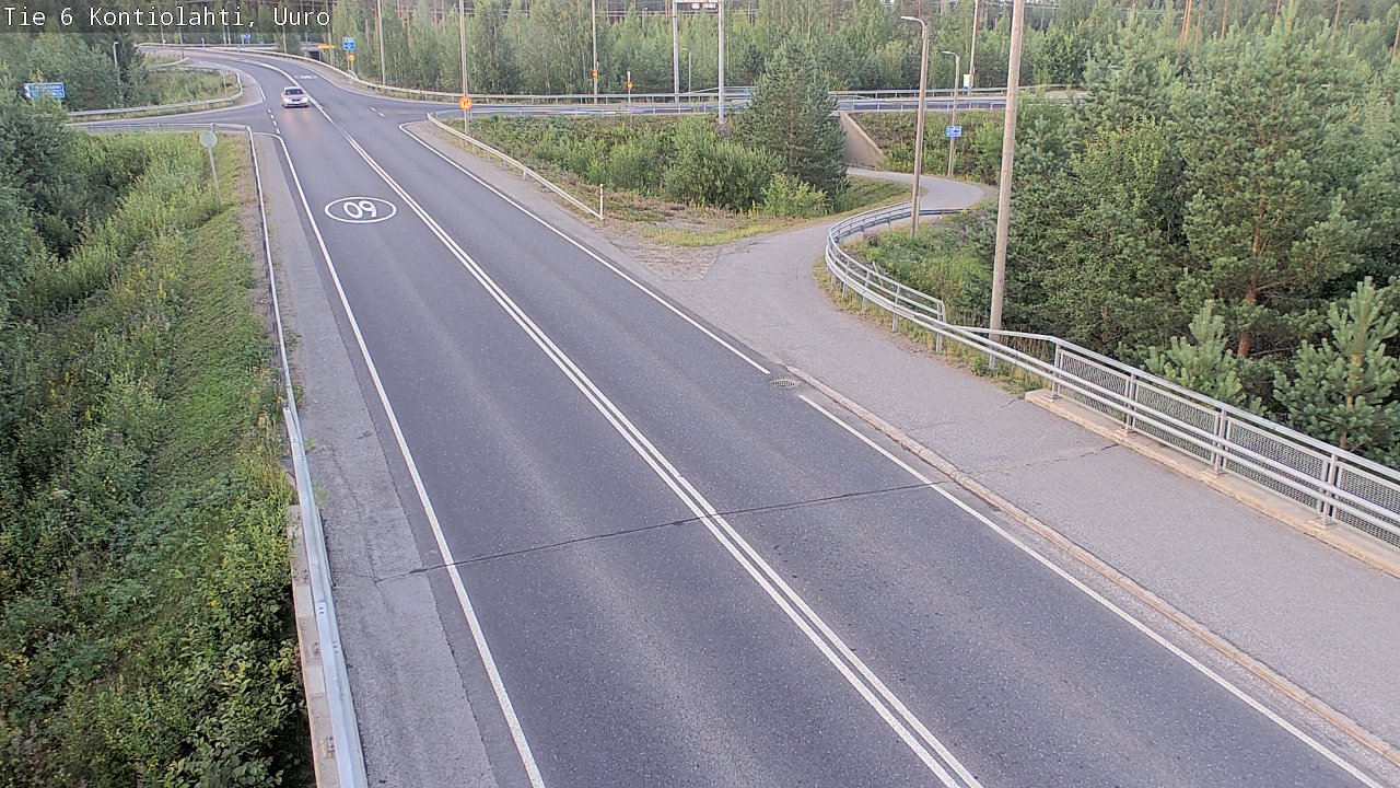 Weather Camera Image Road 6 Kontiolahti, Uuro, Kontiolahti, Pohjois-Karjala