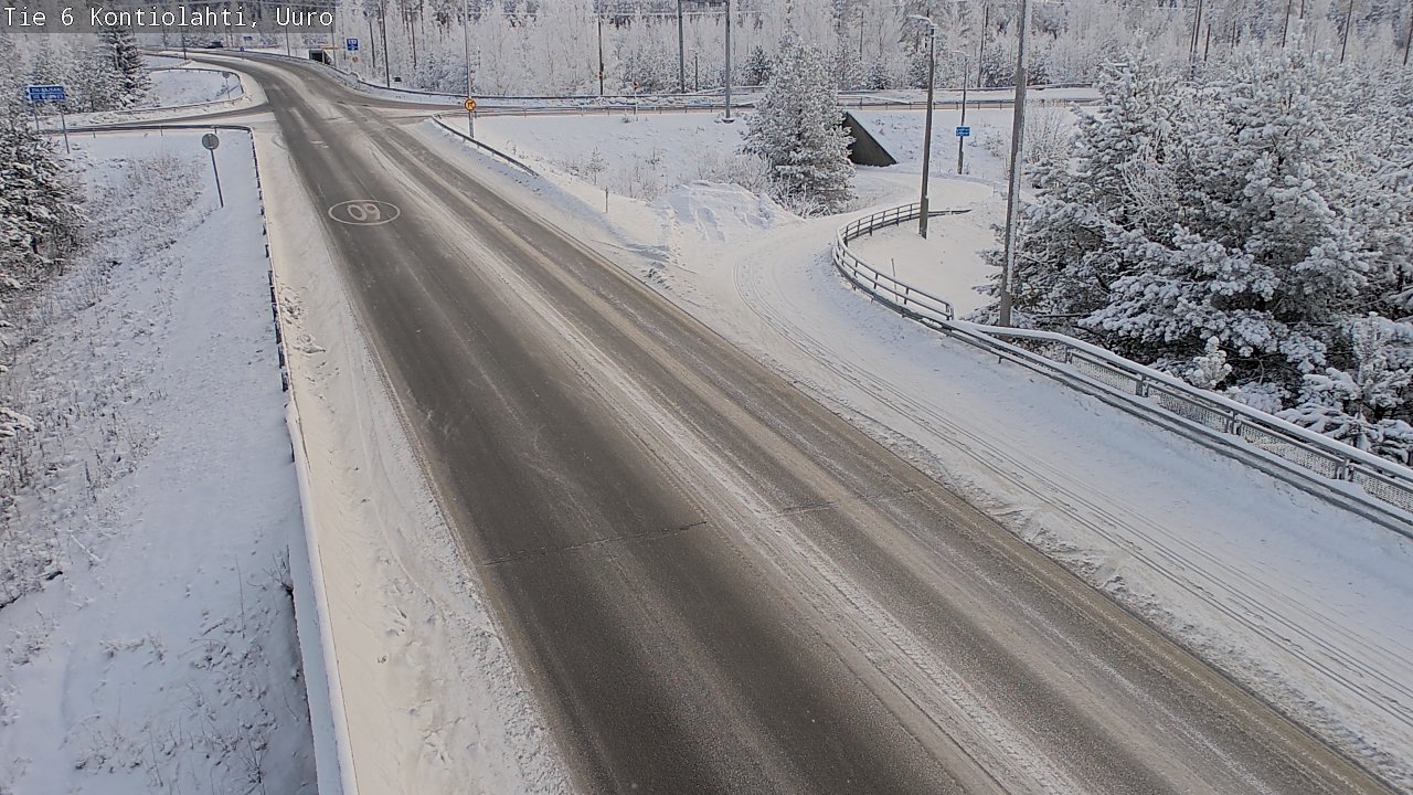 Weather Camera Image Road 6 Kontiolahti, Uuro, Kontiolahti, Pohjois-Karjala