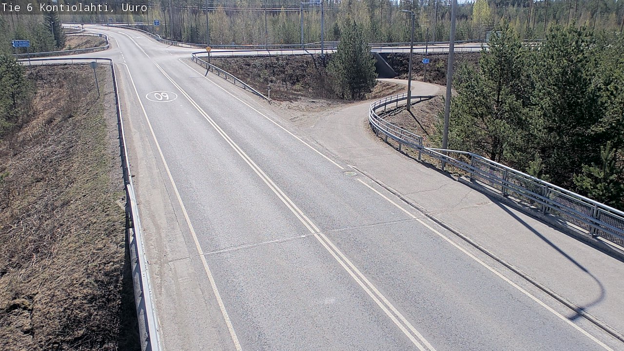 Weather Camera Image Väg 6 Kontiolax, Uuro, Kontiolahti, Pohjois-Karjala