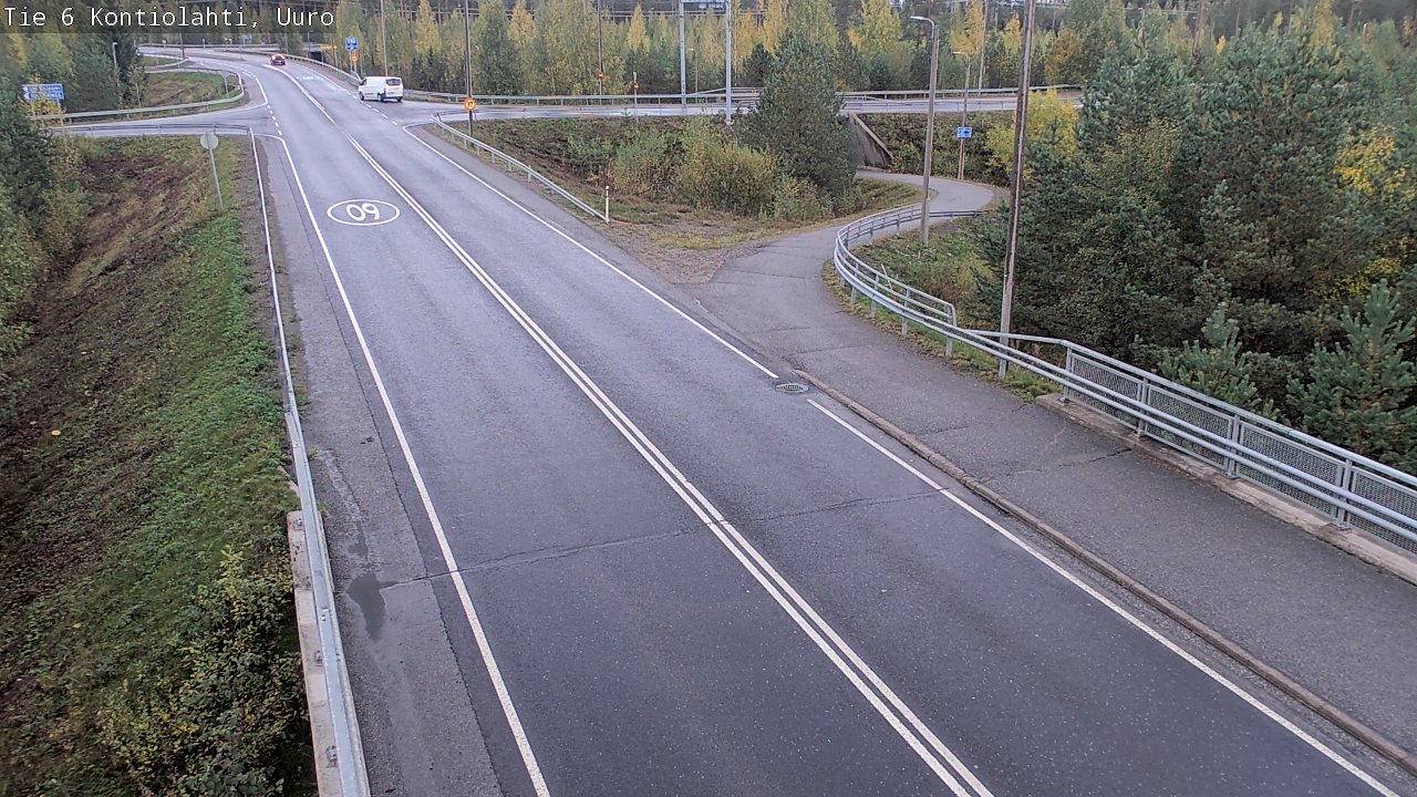 Weather Camera Image Road 6 Kontiolahti, Uuro, Kontiolahti, Pohjois-Karjala
