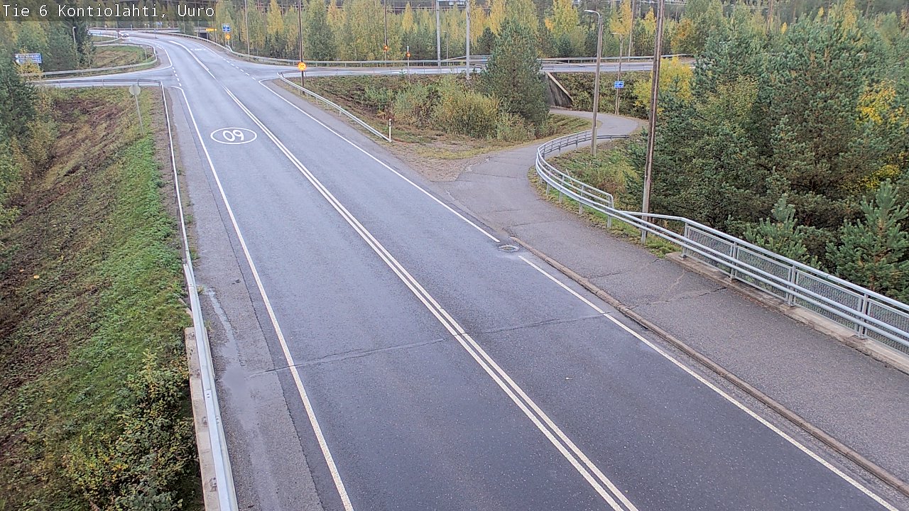 Weather Camera Image Road 6 Kontiolahti, Uuro, Kontiolahti, Pohjois-Karjala