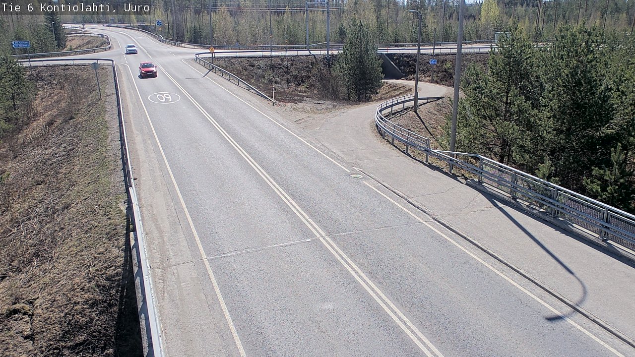 Weather Camera Image Väg 6 Kontiolax, Uuro, Kontiolahti, Pohjois-Karjala