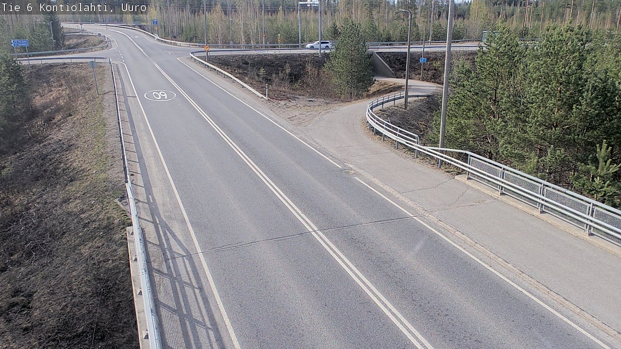 Weather Camera Image Road 6 Kontiolahti, Uuro, Kontiolahti, Pohjois-Karjala