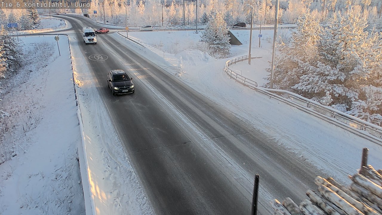 Weather Camera Image Road 6 Kontiolahti, Uuro, Kontiolahti, Pohjois-Karjala