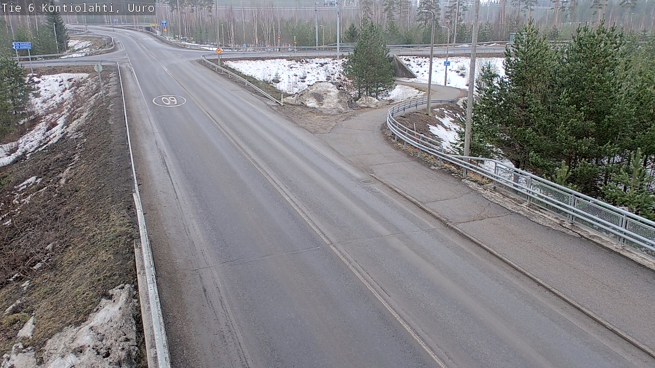 Weather Camera Image Väg 6 Kontiolax, Uuro, Kontiolahti, Pohjois-Karjala