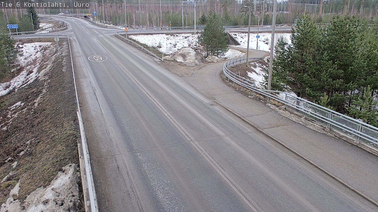 Weather Camera Image Väg 6 Kontiolax, Uuro, Kontiolahti, Pohjois-Karjala