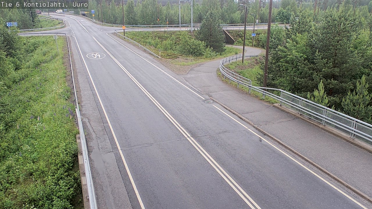 Weather Camera Image Väg 6 Kontiolax, Uuro, Kontiolahti, Pohjois-Karjala