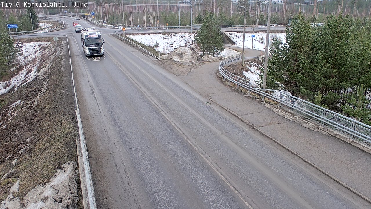 Weather Camera Image Väg 6 Kontiolax, Uuro, Kontiolahti, Pohjois-Karjala