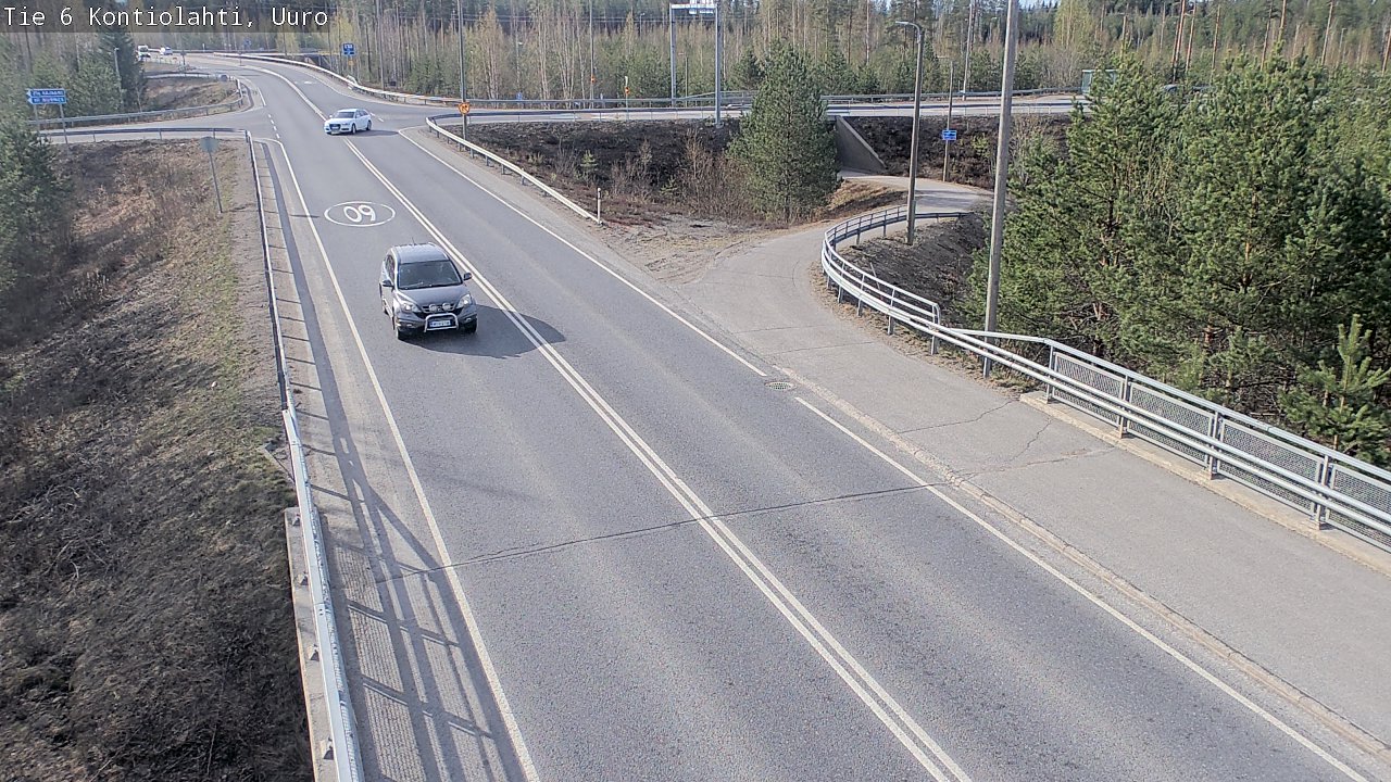 Weather Camera Image Road 6 Kontiolahti, Uuro, Kontiolahti, Pohjois-Karjala