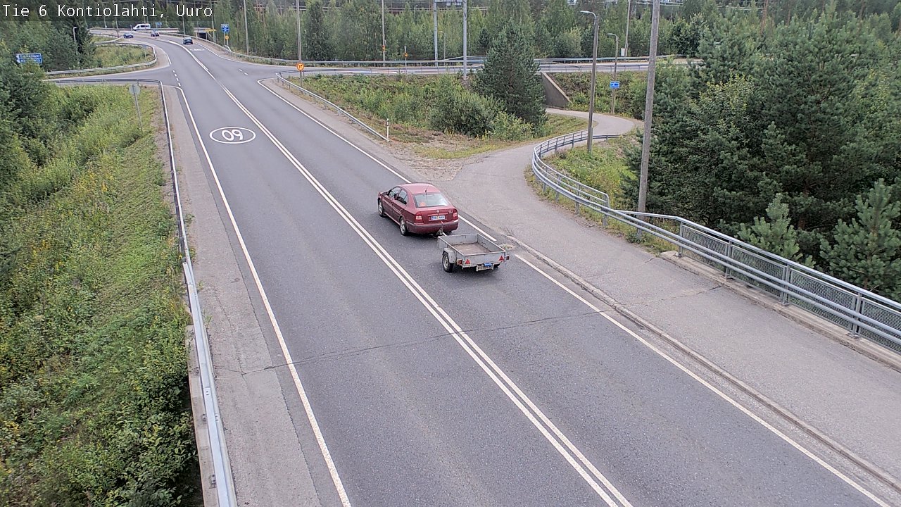 Weather Camera Image Road 6 Kontiolahti, Uuro, Kontiolahti, Pohjois-Karjala