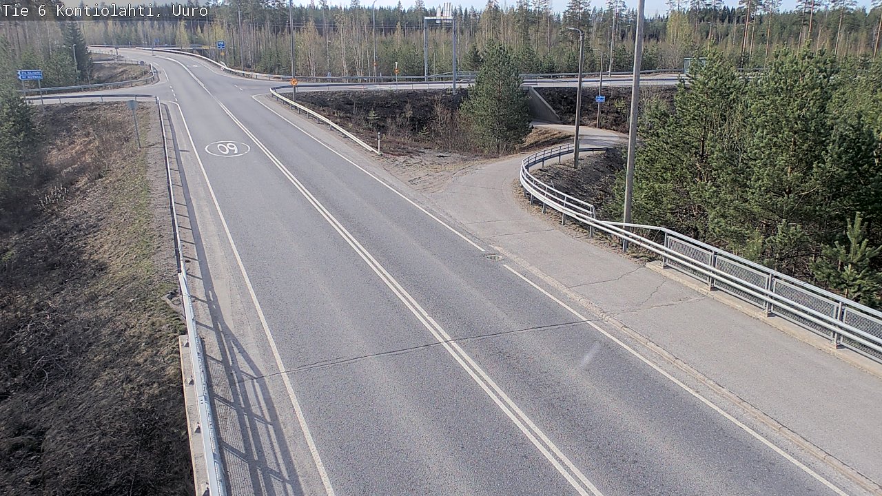 Weather Camera Image Road 6 Kontiolahti, Uuro, Kontiolahti, Pohjois-Karjala