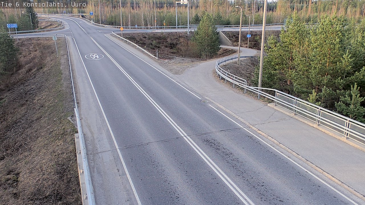 Weather Camera Image Road 6 Kontiolahti, Uuro, Kontiolahti, Pohjois-Karjala