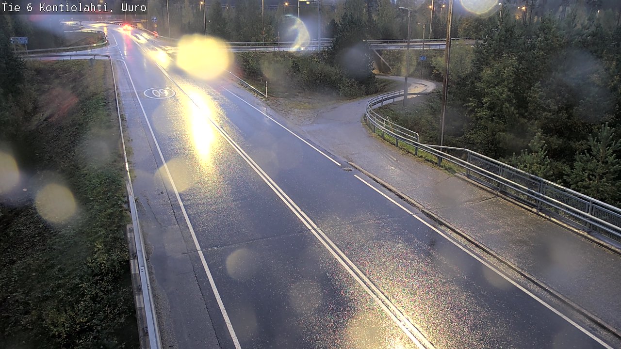 Weather Camera Image Road 6 Kontiolahti, Uuro, Kontiolahti, Pohjois-Karjala