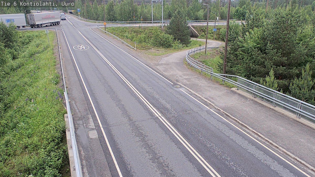 Weather Camera Image Väg 6 Kontiolax, Uuro, Kontiolahti, Pohjois-Karjala