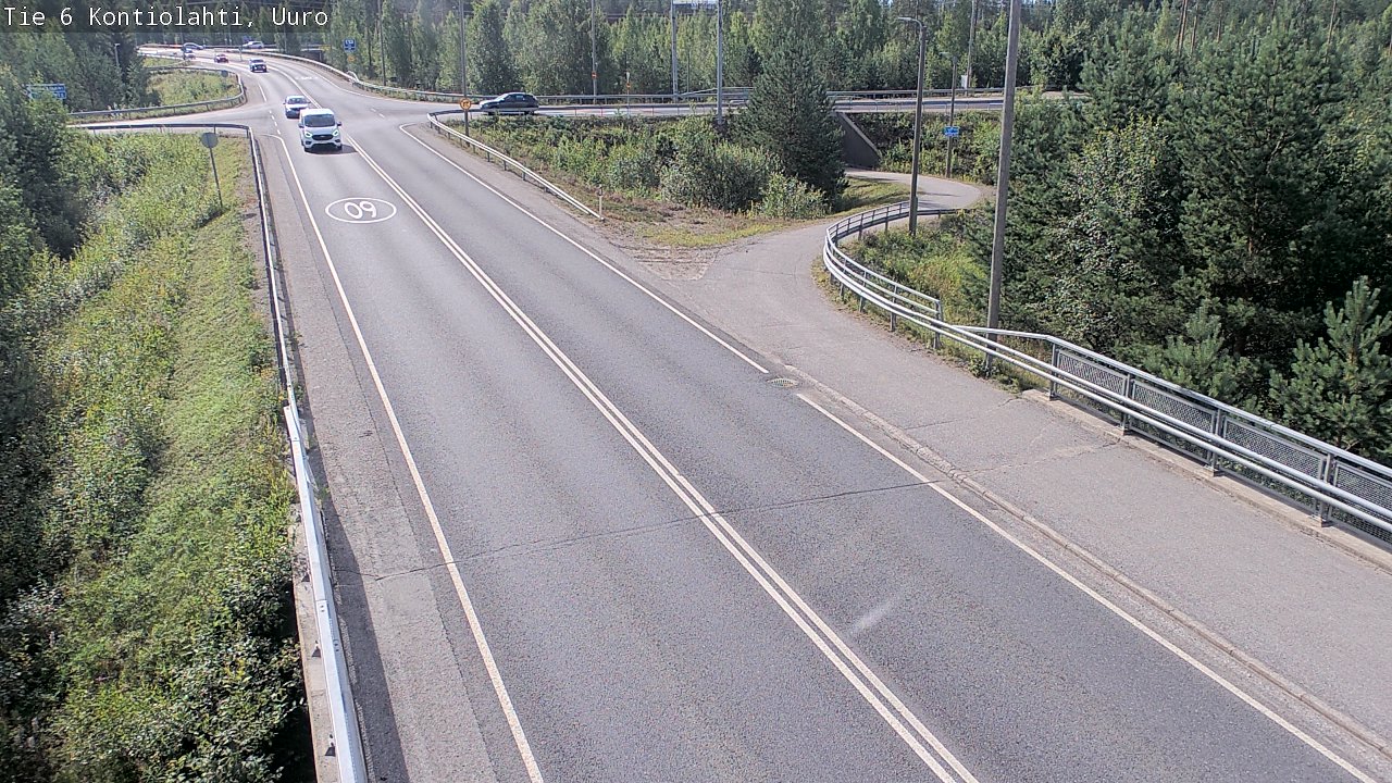 Weather Camera Image Road 6 Kontiolahti, Uuro, Kontiolahti, Pohjois-Karjala