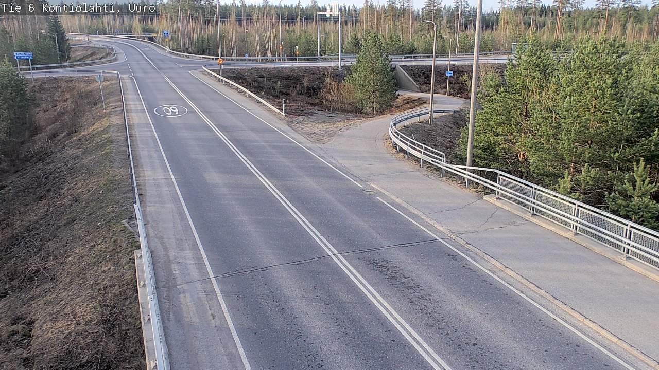 Weather Camera Image Road 6 Kontiolahti, Uuro, Kontiolahti, Pohjois-Karjala