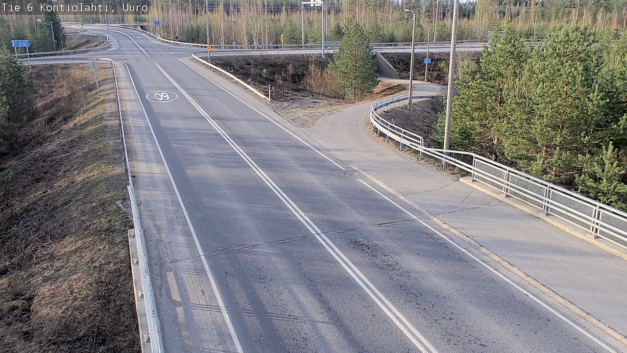 Weather Camera Image Road 6 Kontiolahti, Uuro, Kontiolahti, Pohjois-Karjala