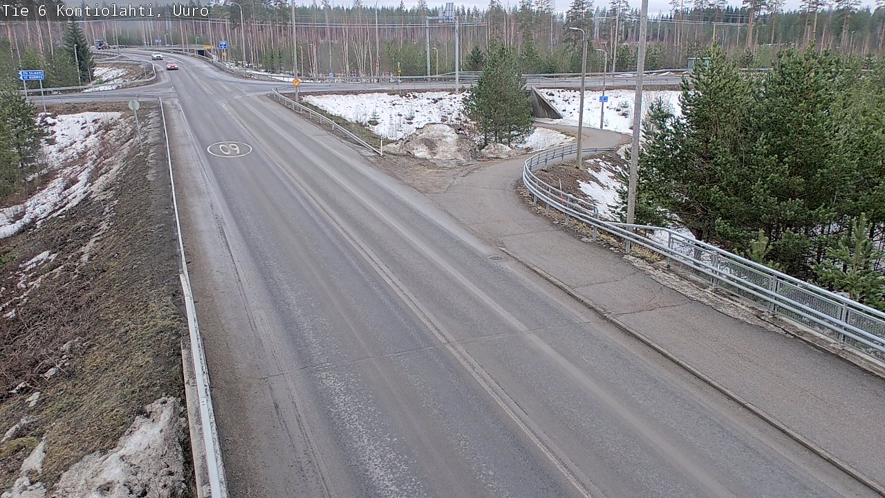 Weather Camera Image Väg 6 Kontiolax, Uuro, Kontiolahti, Pohjois-Karjala