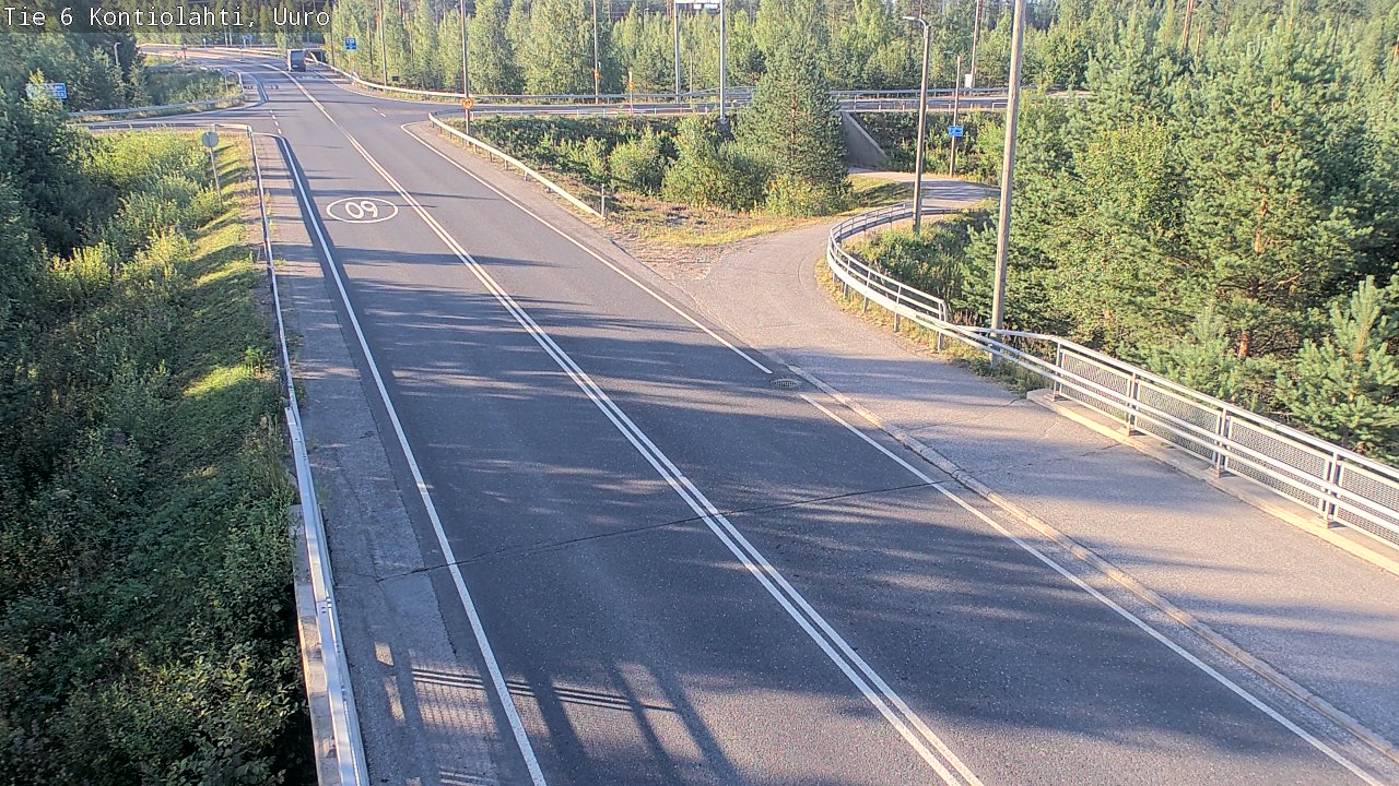 Weather Camera Image Road 6 Kontiolahti, Uuro, Kontiolahti, Pohjois-Karjala