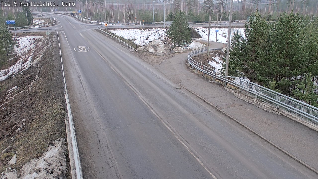 Weather Camera Image Väg 6 Kontiolax, Uuro, Kontiolahti, Pohjois-Karjala