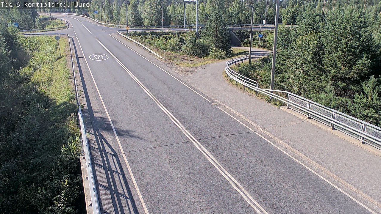 Weather Camera Image Road 6 Kontiolahti, Uuro, Kontiolahti, Pohjois-Karjala