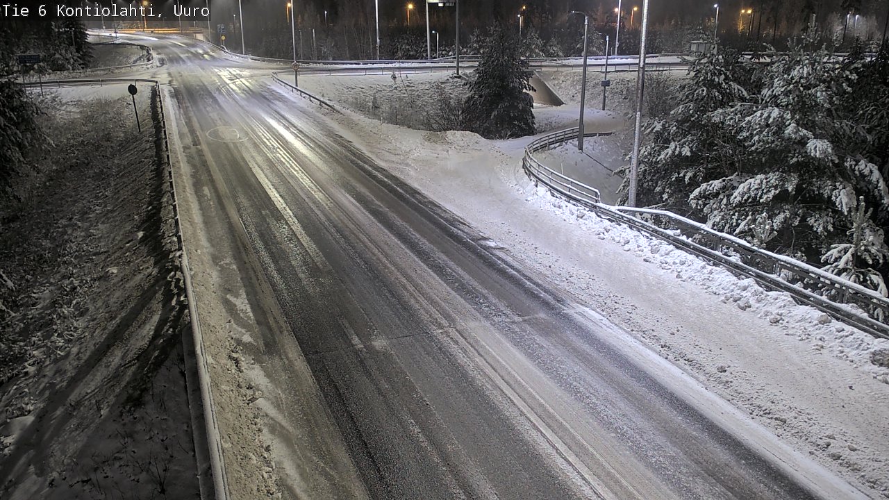Weather Camera Image Väg 6 Kontiolax, Uuro, Kontiolahti, Pohjois-Karjala