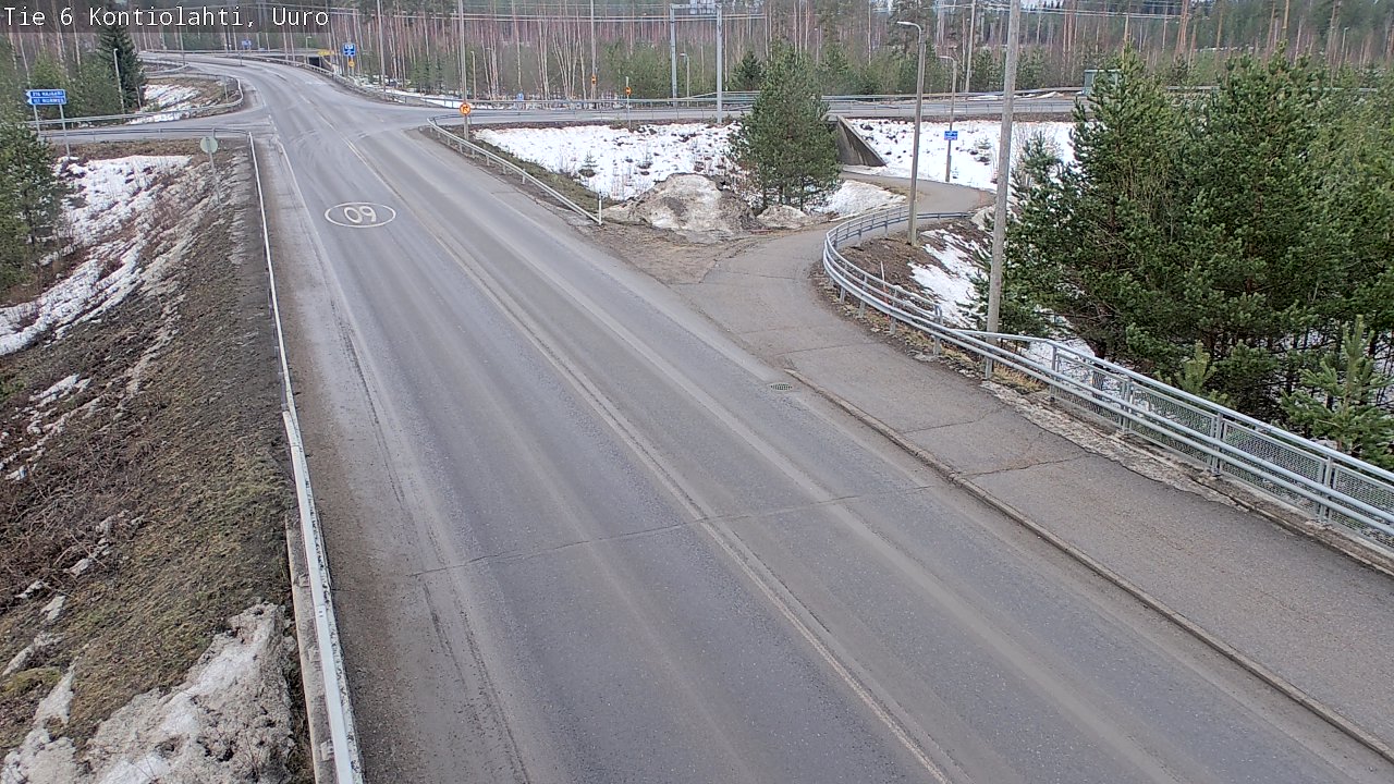 Weather Camera Image Väg 6 Kontiolax, Uuro, Kontiolahti, Pohjois-Karjala