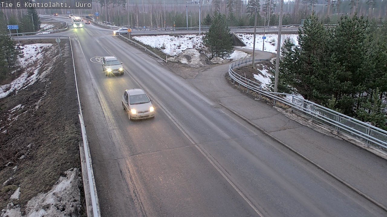 Weather Camera Image Väg 6 Kontiolax, Uuro, Kontiolahti, Pohjois-Karjala