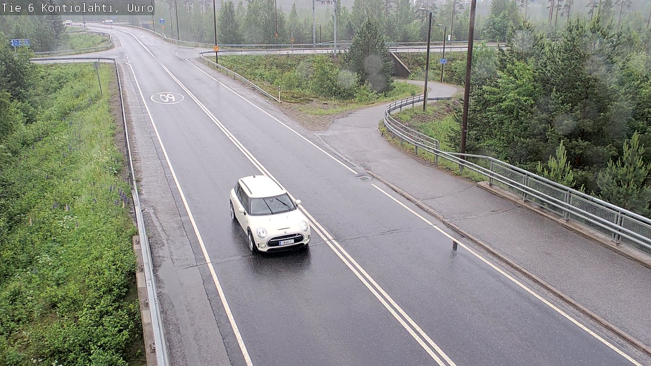 Weather Camera Image Road 6 Kontiolahti, Uuro, Kontiolahti, Pohjois-Karjala