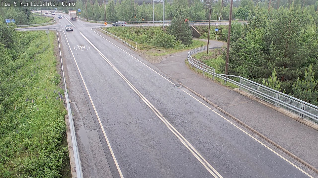 Weather Camera Image Väg 6 Kontiolax, Uuro, Kontiolahti, Pohjois-Karjala