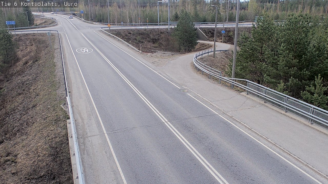 Weather Camera Image Road 6 Kontiolahti, Uuro, Kontiolahti, Pohjois-Karjala