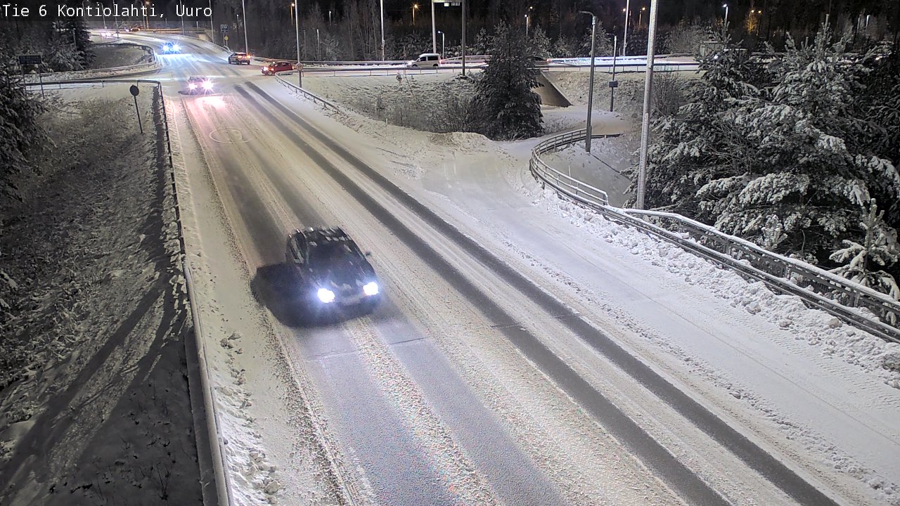 Weather Camera Image Väg 6 Kontiolax, Uuro, Kontiolahti, Pohjois-Karjala