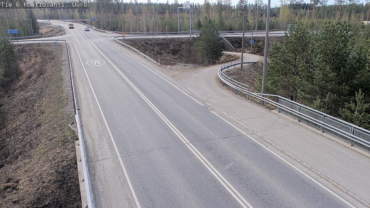 Weather Camera Image Road 6 Kontiolahti, Uuro, Kontiolahti, Pohjois-Karjala
