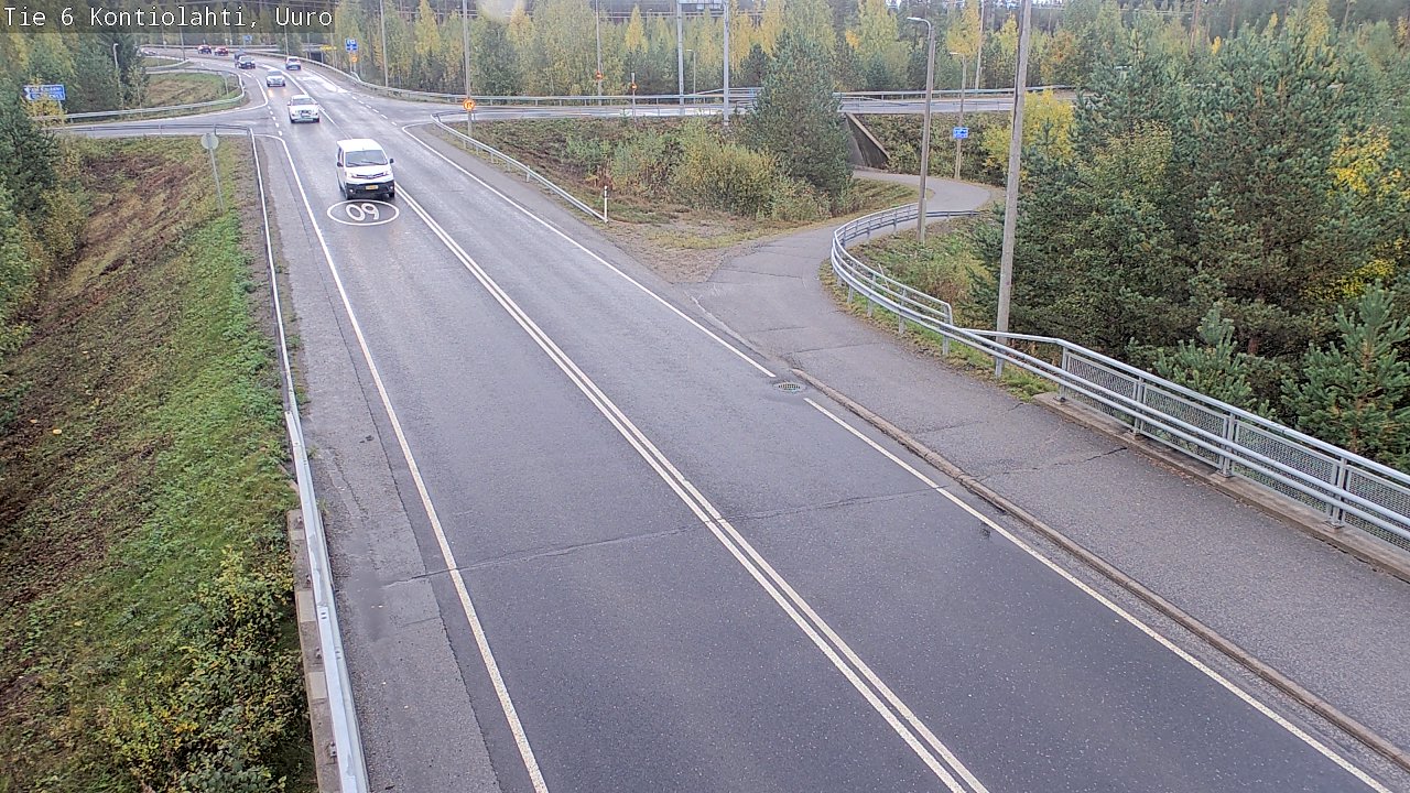 Weather Camera Image Road 6 Kontiolahti, Uuro, Kontiolahti, Pohjois-Karjala