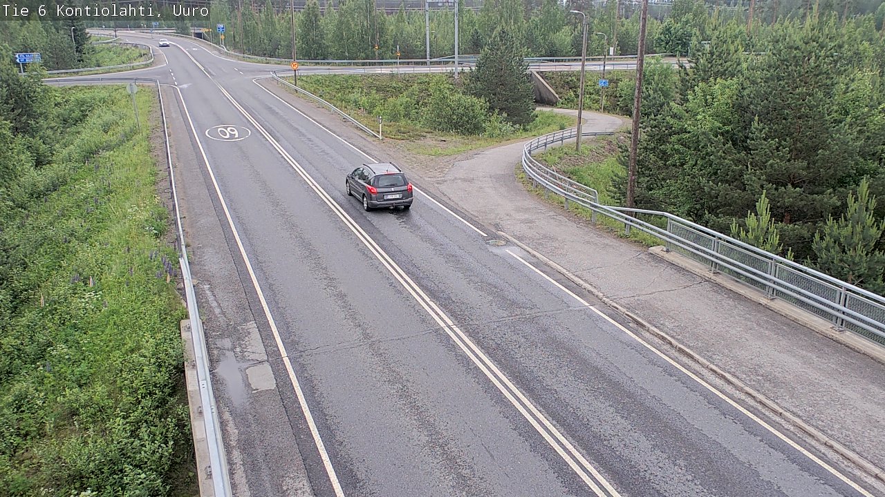 Weather Camera Image Väg 6 Kontiolax, Uuro, Kontiolahti, Pohjois-Karjala