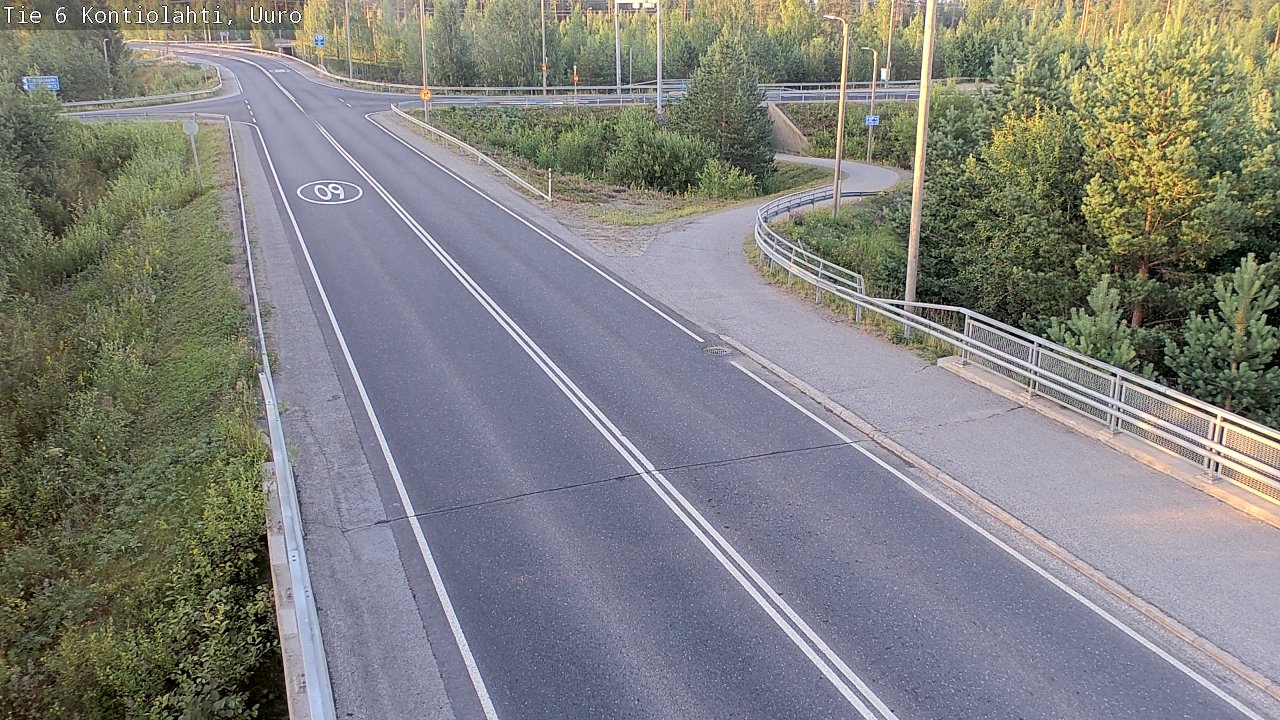 Weather Camera Image Road 6 Kontiolahti, Uuro, Kontiolahti, Pohjois-Karjala