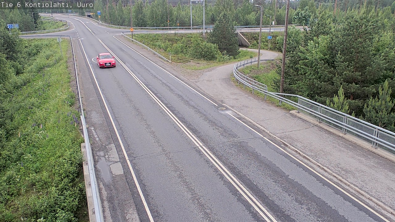 Weather Camera Image Väg 6 Kontiolax, Uuro, Kontiolahti, Pohjois-Karjala