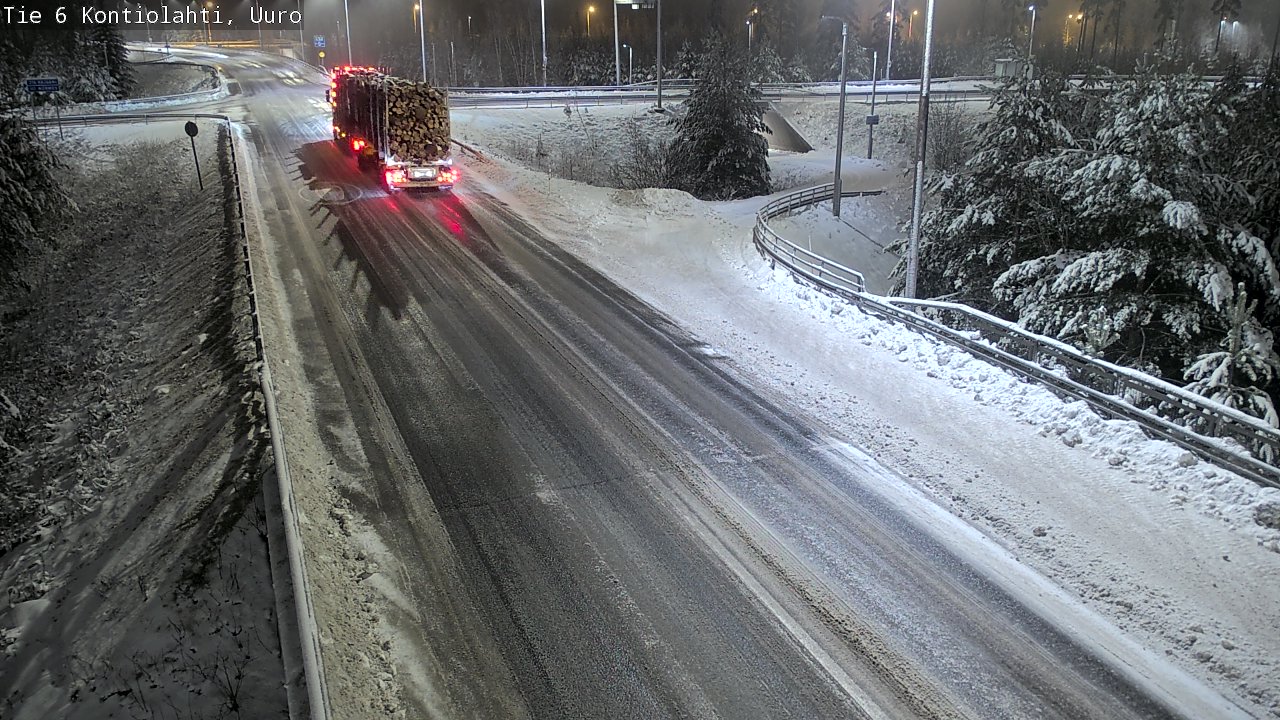 Weather Camera Image Väg 6 Kontiolax, Uuro, Kontiolahti, Pohjois-Karjala