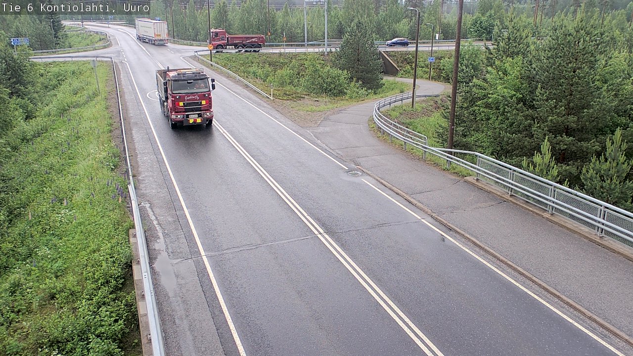 Weather Camera Image Väg 6 Kontiolax, Uuro, Kontiolahti, Pohjois-Karjala