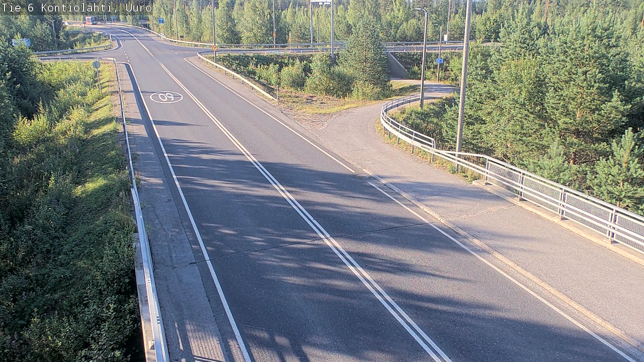 Weather Camera Image Road 6 Kontiolahti, Uuro, Kontiolahti, Pohjois-Karjala