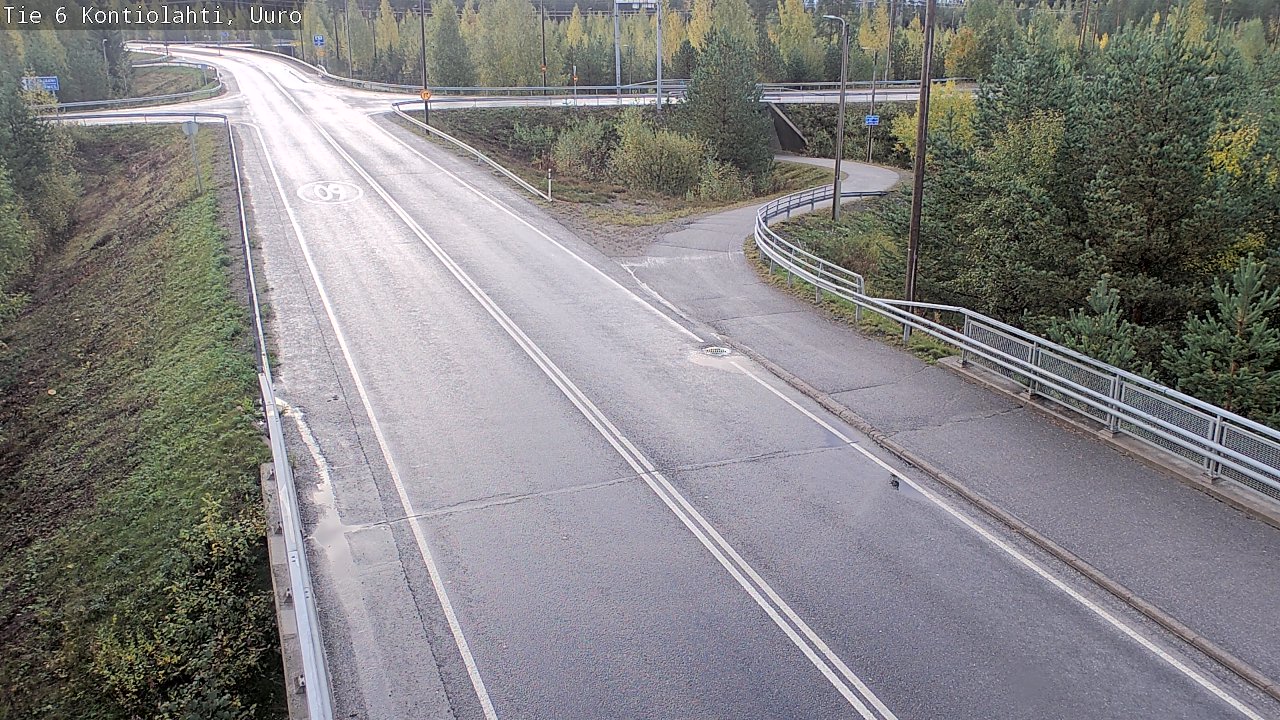 Weather Camera Image Road 6 Kontiolahti, Uuro, Kontiolahti, Pohjois-Karjala