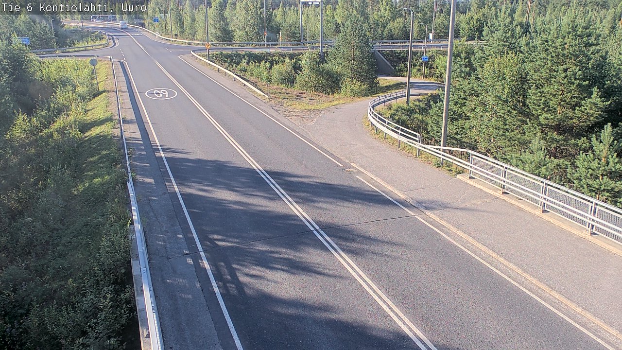 Weather Camera Image Road 6 Kontiolahti, Uuro, Kontiolahti, Pohjois-Karjala
